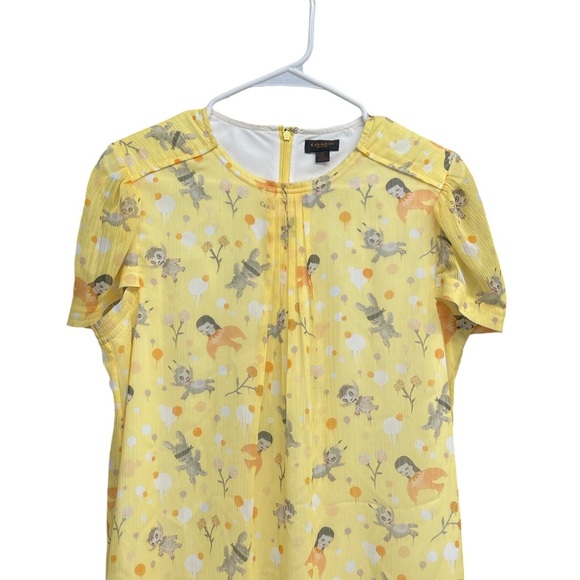 *NWOT* Runway Coach Baseman Yellow Dress - Picture 2 of 4